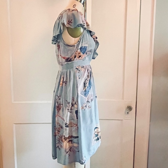 Maeve by Anthropologie Rosalia Ruffle Wrap Dress - XS - Picture 5 of 10